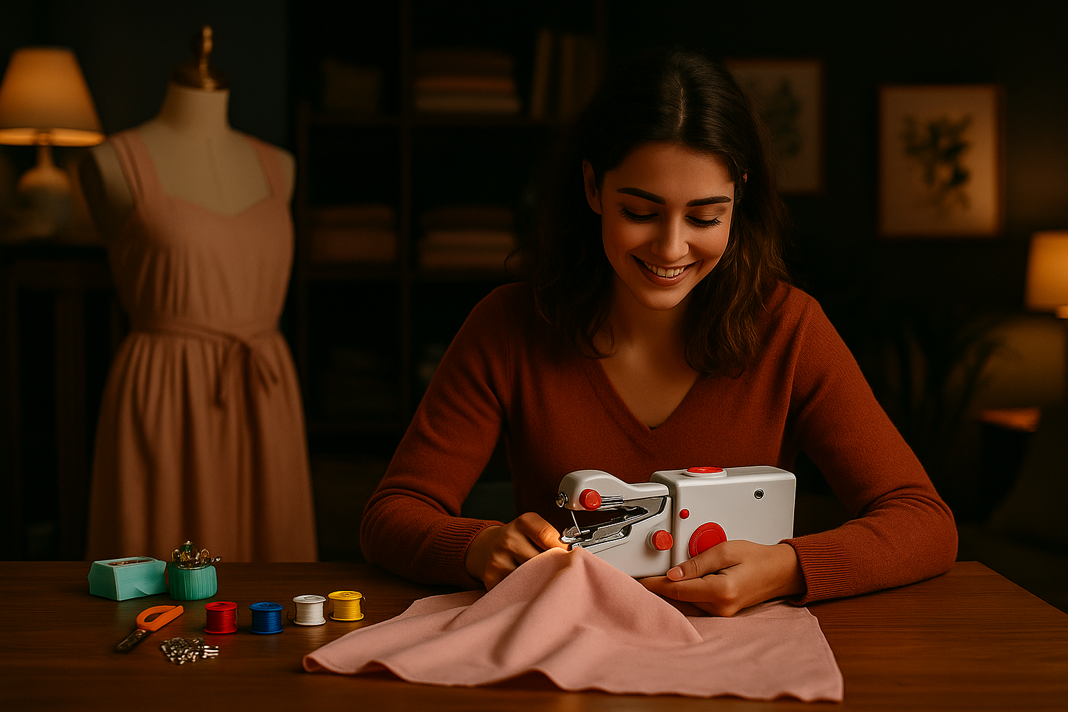 Stitchly™ Mini Handheld Sewing Machine
